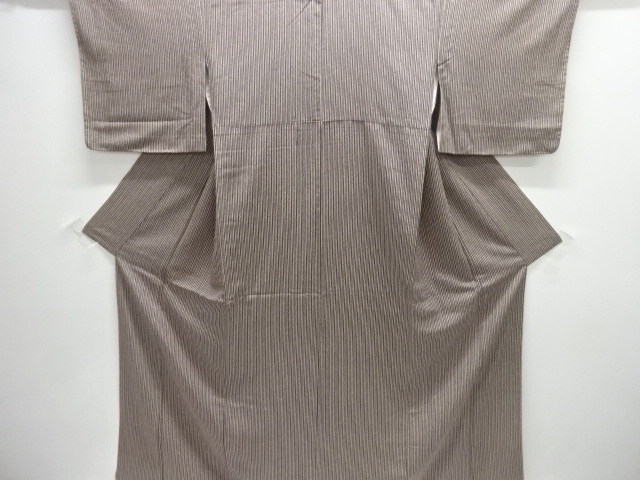 JAPANESE KIMONO / KOMON / SILK / BAMBOO STRIPE